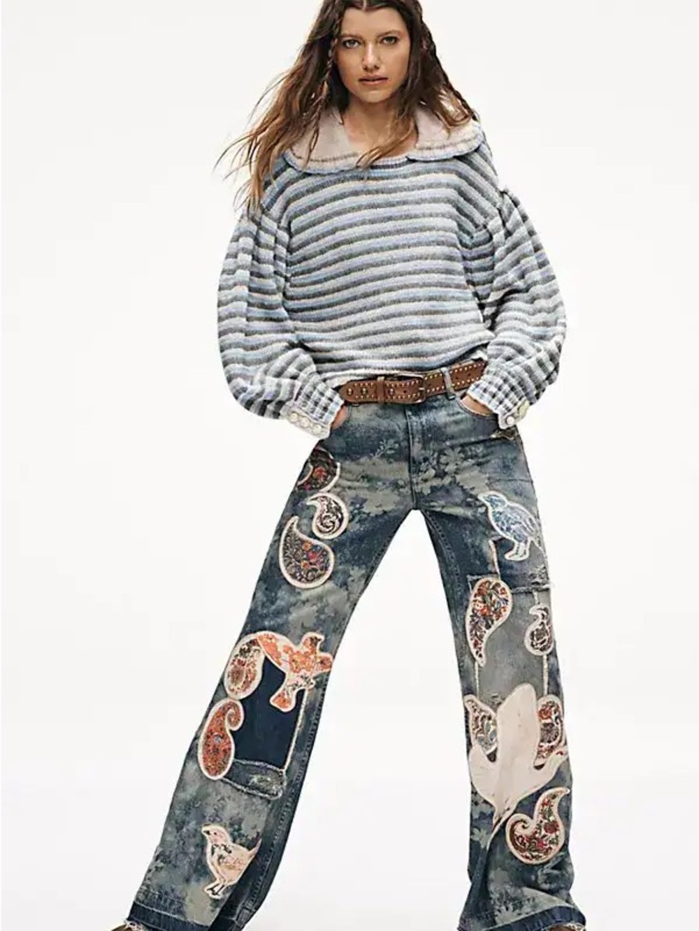 We The Free Flying High Patched Jeans